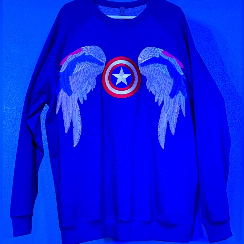 Captain America (Sam Wilson) Terry Crew Sweater